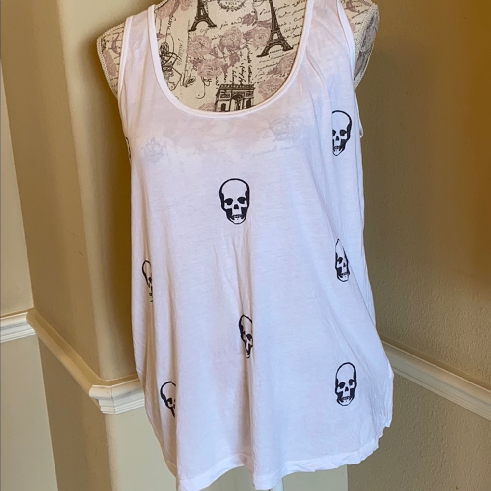 Aqua skeleton top